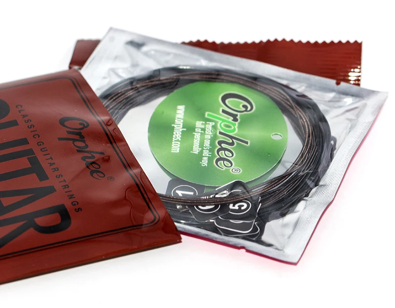 2 Sets of Orphee NX35-C Classical Guitar Strings Nylon&Silver Plated Color Wire 1st-6th Strings