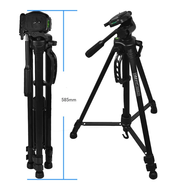 Weifeng WT 3530(Unfolded 1450mm) Portable Professional Camera Tripod High Quality Universal Tripod for Camera / Mobile Phone