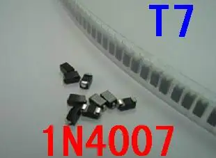 100PCS  diode 1n4007 in4007 T7 sod-123 1206 volume