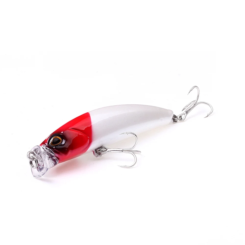 Señuelo duro de pesca de carpa, cebo de insectos de agua dulce, cebo falso, pececillo, Crankbait, 80mm, 10g, 1 unidad