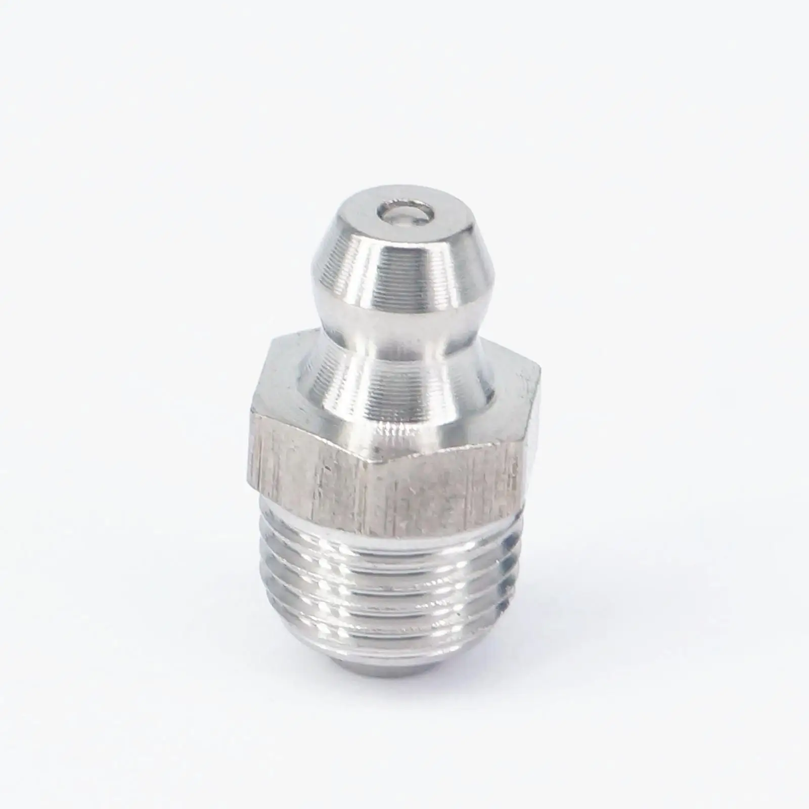 

5pcs 1/4" BSPP/BSPT Male Stainless Steel Grease Zerk Nipple Fitting For Grease Gun