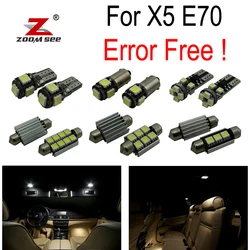 23pcs LED License plate lamp + Interior Light full Kit for BMW X5 E70 M xDrive 30i xDrive30i M xDrive35d 35i 48i 50i (2007-2013)