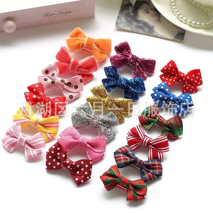 2015 Pet accessories Europe-wide bow hairpin jewelry trade  Dog hair accessories Dog grooming 50pcs/lot