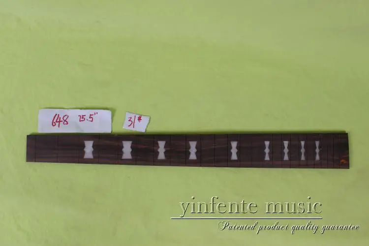 

new high Quality 1 x 25.5 " Guitar Fretboard electric guitar rose Wood Fretboard Parts 31# inlay