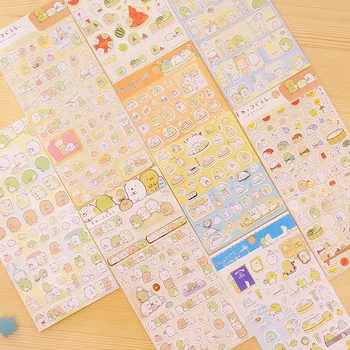 1 개/몫 귀여운 만화 곰 펭귄 종이 스티커 kawaii 편지지 장식 문구 용품 scrapbooking 편지지 