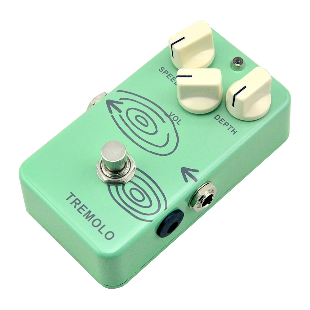 DIY Tremolo Effect Pedal kits With 1590B  Pre-drilled And 9 PIN 3PDT Foot Switch True Bypass