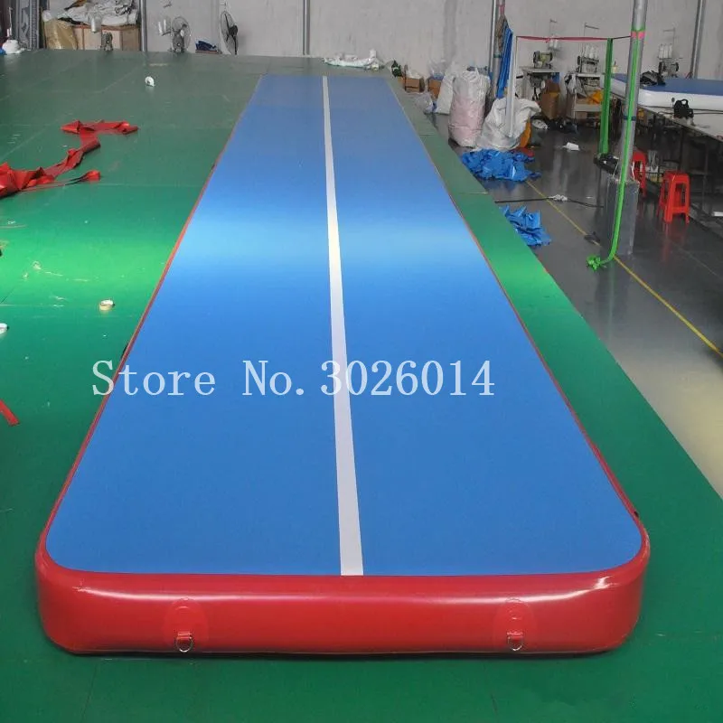 Estera inflable para gimnasia, pista de aire de 7x1x0,2 m, esteras de entrenamiento para suelo de aire de 8 pulgadas de espesor para gimnasia