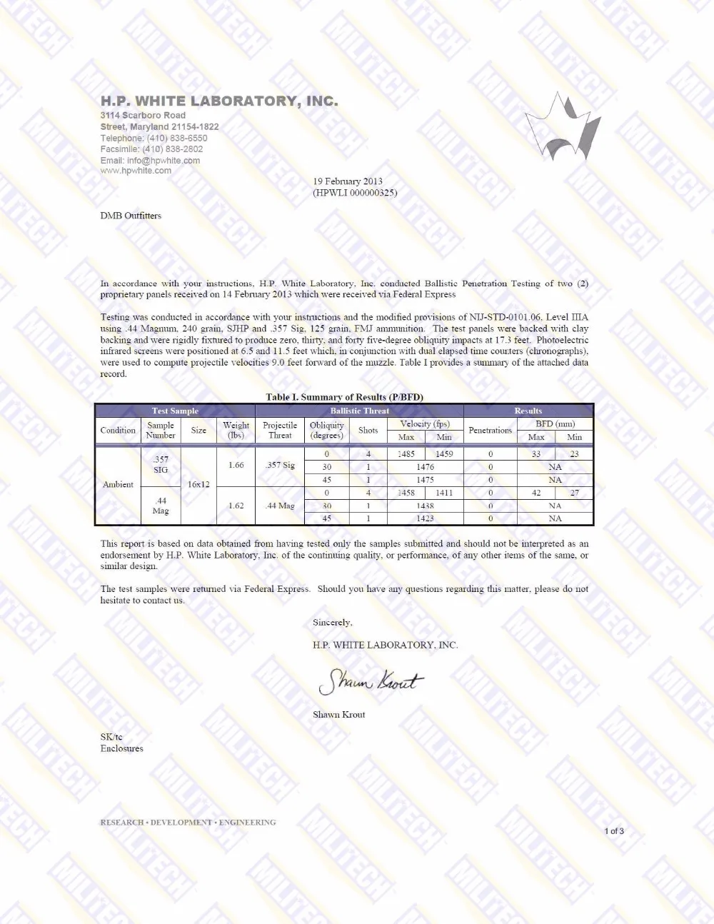 Militechバリスティックプレート10 