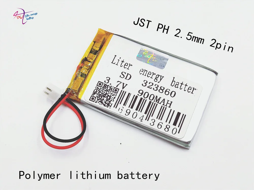 XHR-2P 2.54 900mAh มีข้อเสนอพิเศษ 323860   แบตเตอรี่ลิเธียมโพลิเมอร์ 3.7V 323861   ของเล่นปากกาอ่านจุด