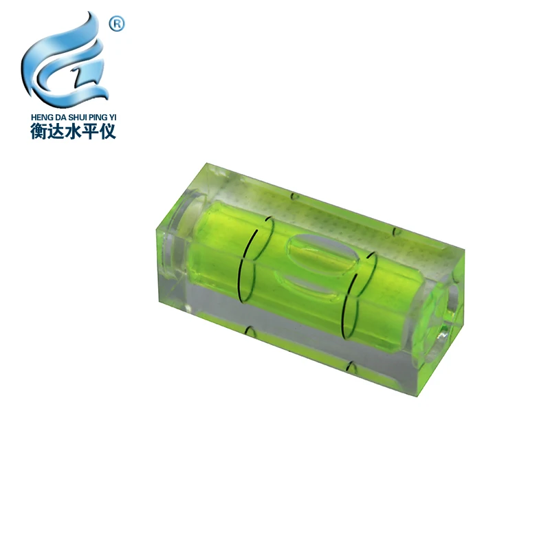 Piazza Pmma Livella a Bolla Acrilico Borsette Livello di Spirito Fiala per La Tv Cremagliera 15*15*40 Mm 1 Pcs