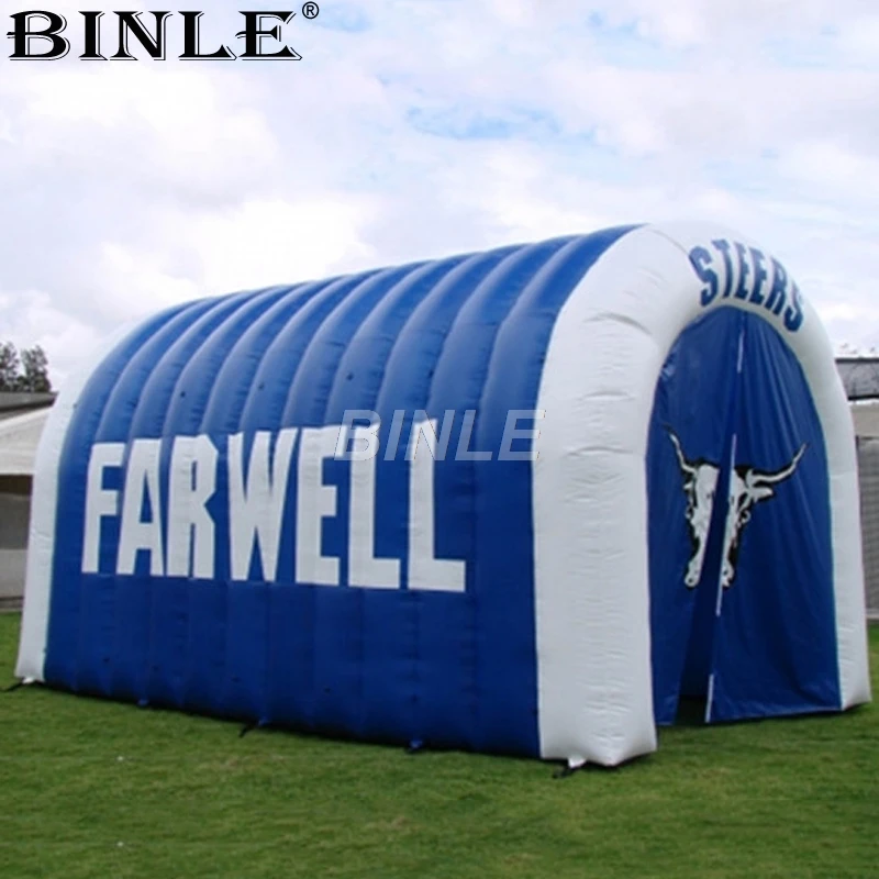 

Customized sports used commercial outdoor portable waterproof inflatable football tunnel tent for event