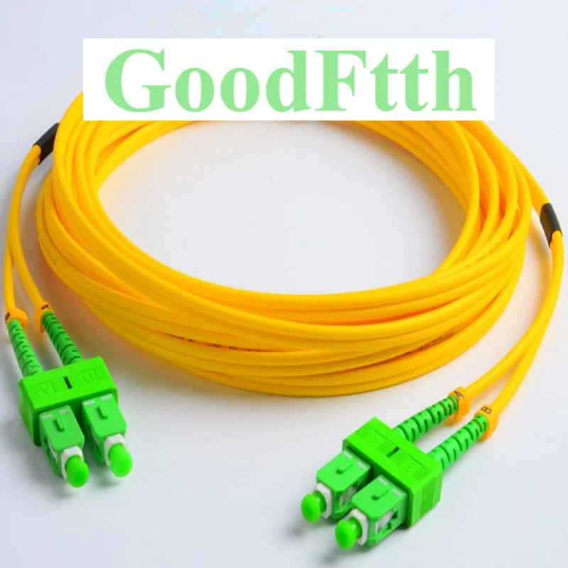 Fiber Patch Cords SC/APC-SC/APC SC-SC APC SM Duplex GoodFtth 1m 2m 3m 4m 5m 6m 7m 8m 10m 15m