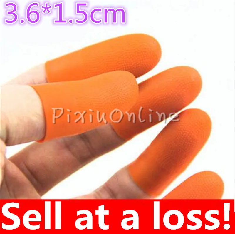 5pc 3.6*1.5cm Waterproof YL329 Non-slip Finger Cots Carved Polished Amber DIY Necessary Protect Finger Hand Tool Parts Sell Loss