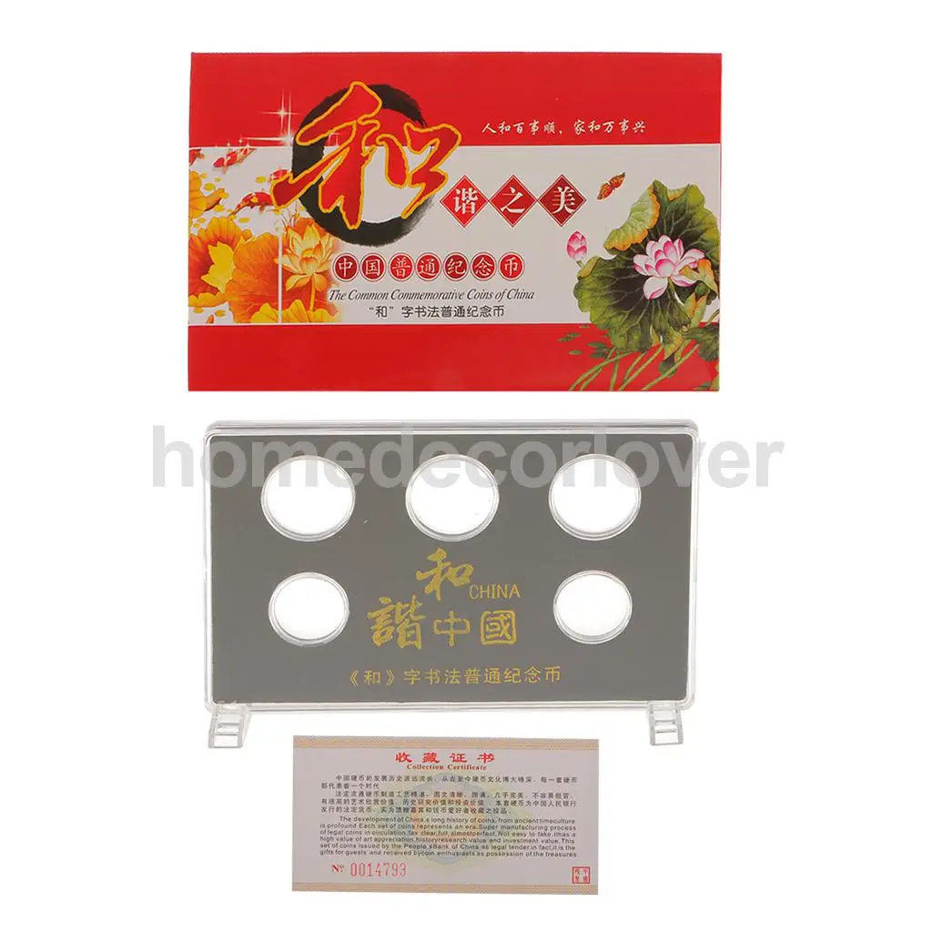 Single Boxed  Capsule Holder Set Plastic Stand for 25MM/27MM/30MM/32MM Commemorative