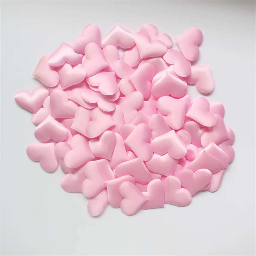 100Pcs/Set Sponge pink Heart Shaped Confetti Wedding Throwing Petals Romantic Wedding Decorations