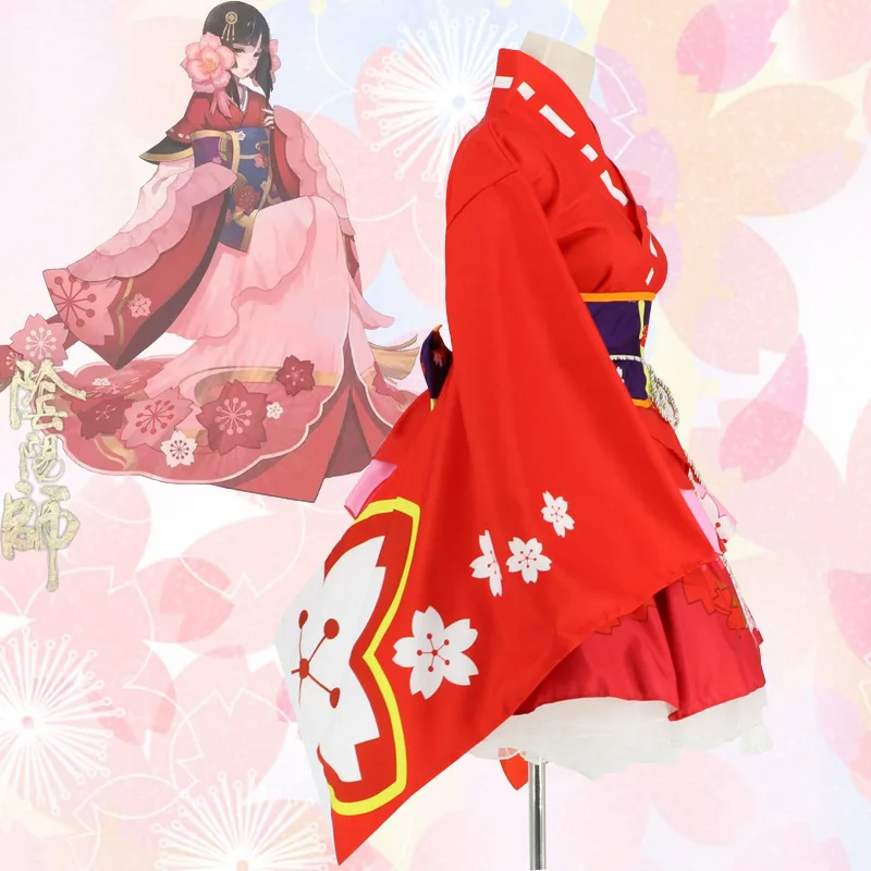 Uniforme Kimono à fleurs Lolita meidofu, tenue de demoiselle d'honneur, ensemble de Costumes Cosplay pour femmes et filles