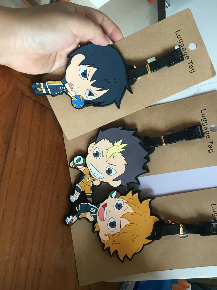 Haikyu Anime Travel Accessories Luggage Tag Suitcase ID Address Portable Tags Holder Baggage Label Gifts New