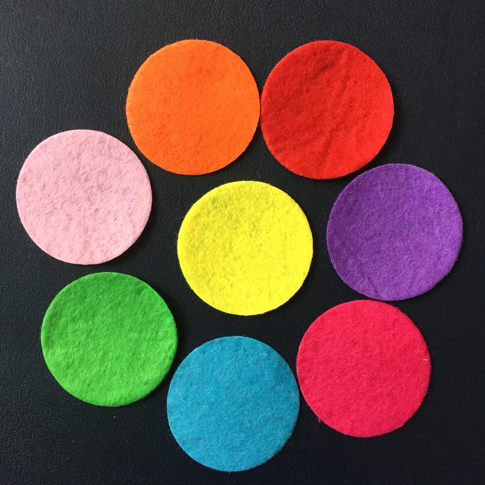 100pieces/lot  40mm mix color Padded Felt round shape craft/ DIY Appliques  Clothing decoration Scrapbook A15D