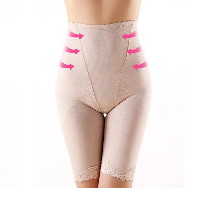 Bragas moldeadoras de cintura alta para mujer, cubierta negra, moldeador de cuerpo transpirable, encaje adelgazante, Control de barriga, ropa interior, moldeadores de Abdomen