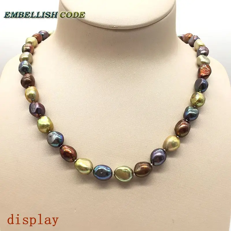 DIY pearl beads on sales blue coffee golden yellow 10mm pearls teardrop shape Strand (about 36pcs/lot) natural Freshwater pearls