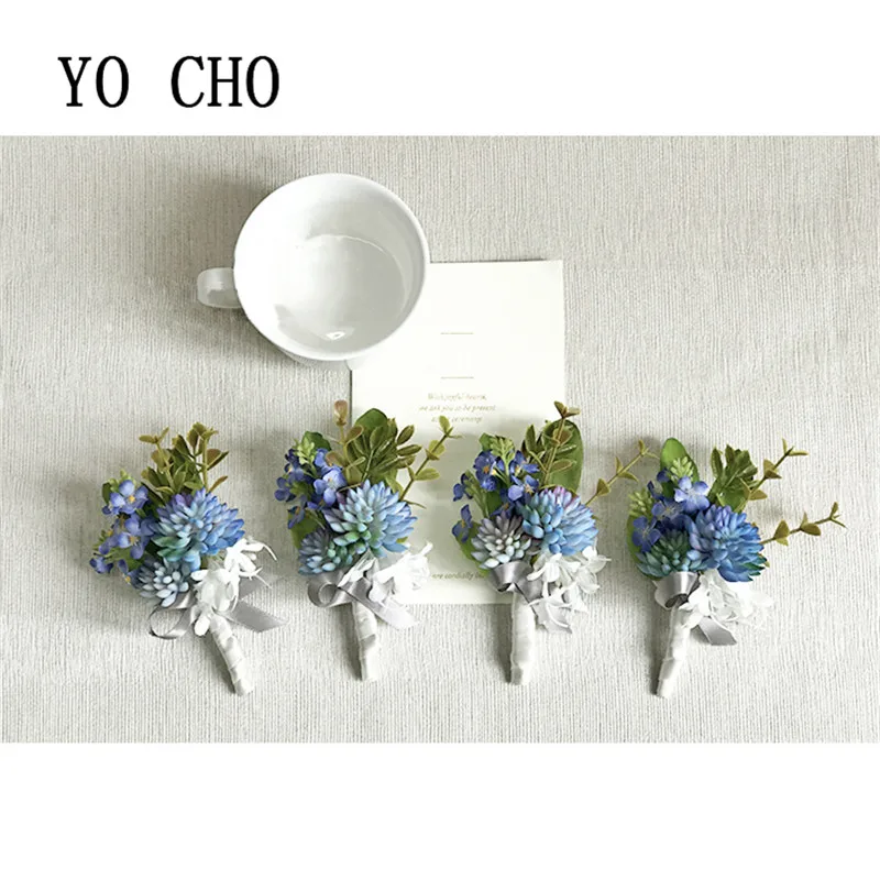 Hình Cho Đám Cưới Phụ Kiện Boutonnieres Nam Nơ Hoa Hồng Trắng Hoa Phong Lan Xanh Hôn Nhân Corsages Boutonnieres Chú Rể Cưới Tiếp Liệu