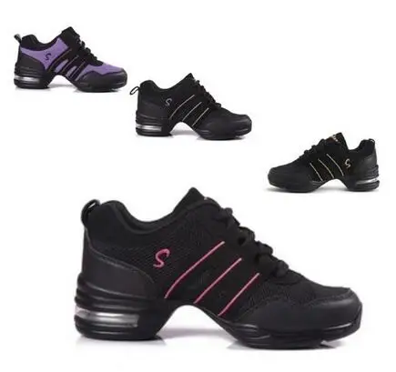 2017 Breath Mesh Fitness High Wedge Heels With Air Cushion Dance Striped Platform Sneakers For Women Sneaker Shoes