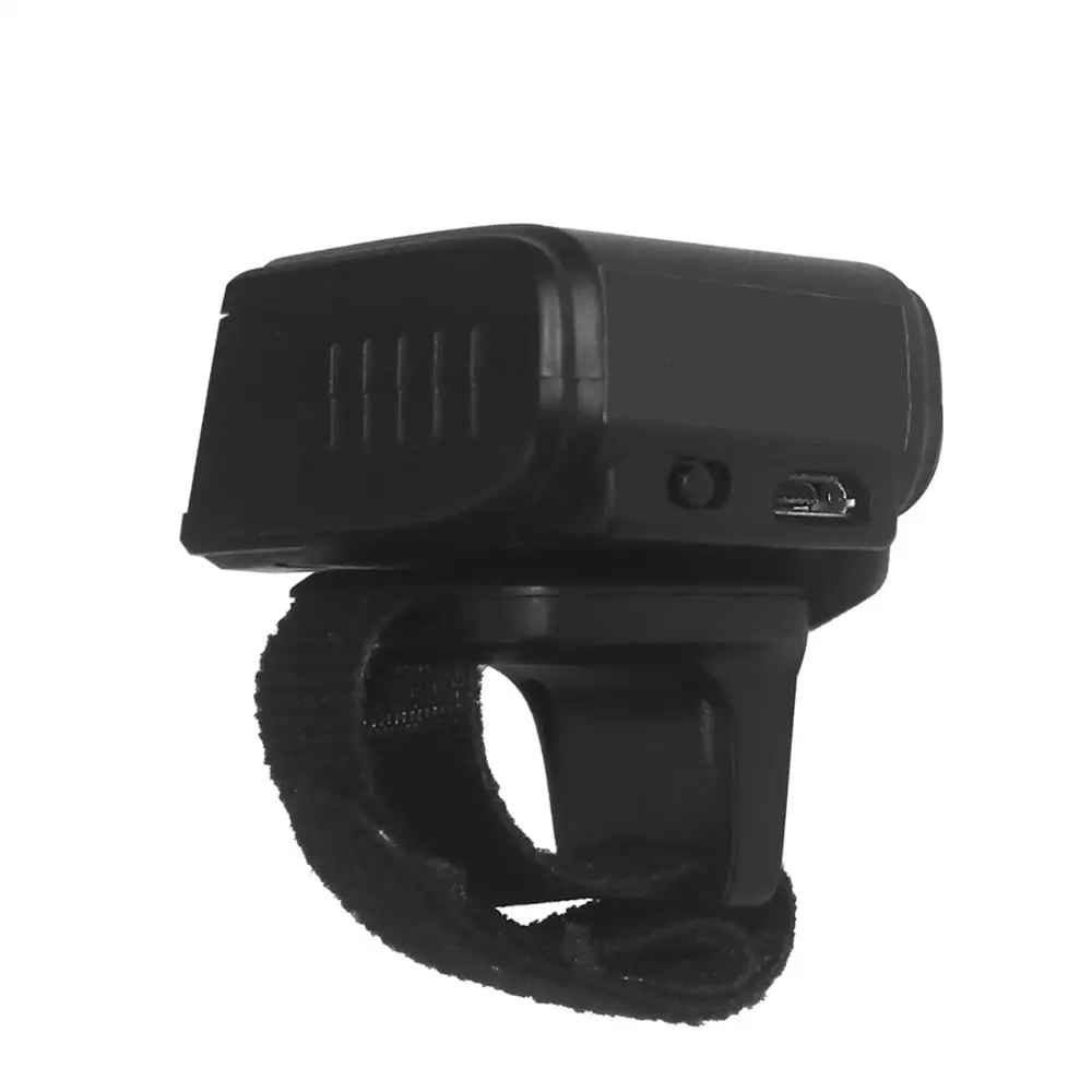 Portable Bluetooth Ring 2D Scanner Barcode Reader For Android Windows HID QR SPP Mode Code 2D Wireless Sr with CMOS Video HS-S03