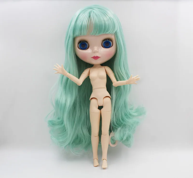 

Free Shipping BJD joint RBL-529J DIY Nude Blyth doll birthday gift for girl 4 colour big eye dolls with beautiful Hair cute toy