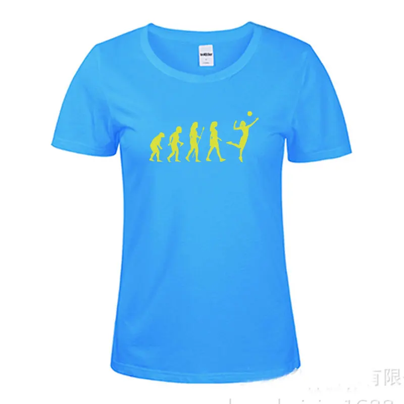 New JUST VOLLEY BALL T Shirt Novelty Funny Teeshirt Women Clothing Casual Short sleeve Volleyballer Evolution Top Tees