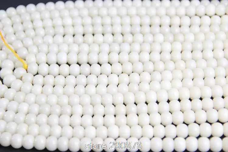 Natural White Bodhi Apple Beads for making Mala Bracelets Necklace 8x6mm talipot palm Bodhi Beads Beads 108+6beads lot