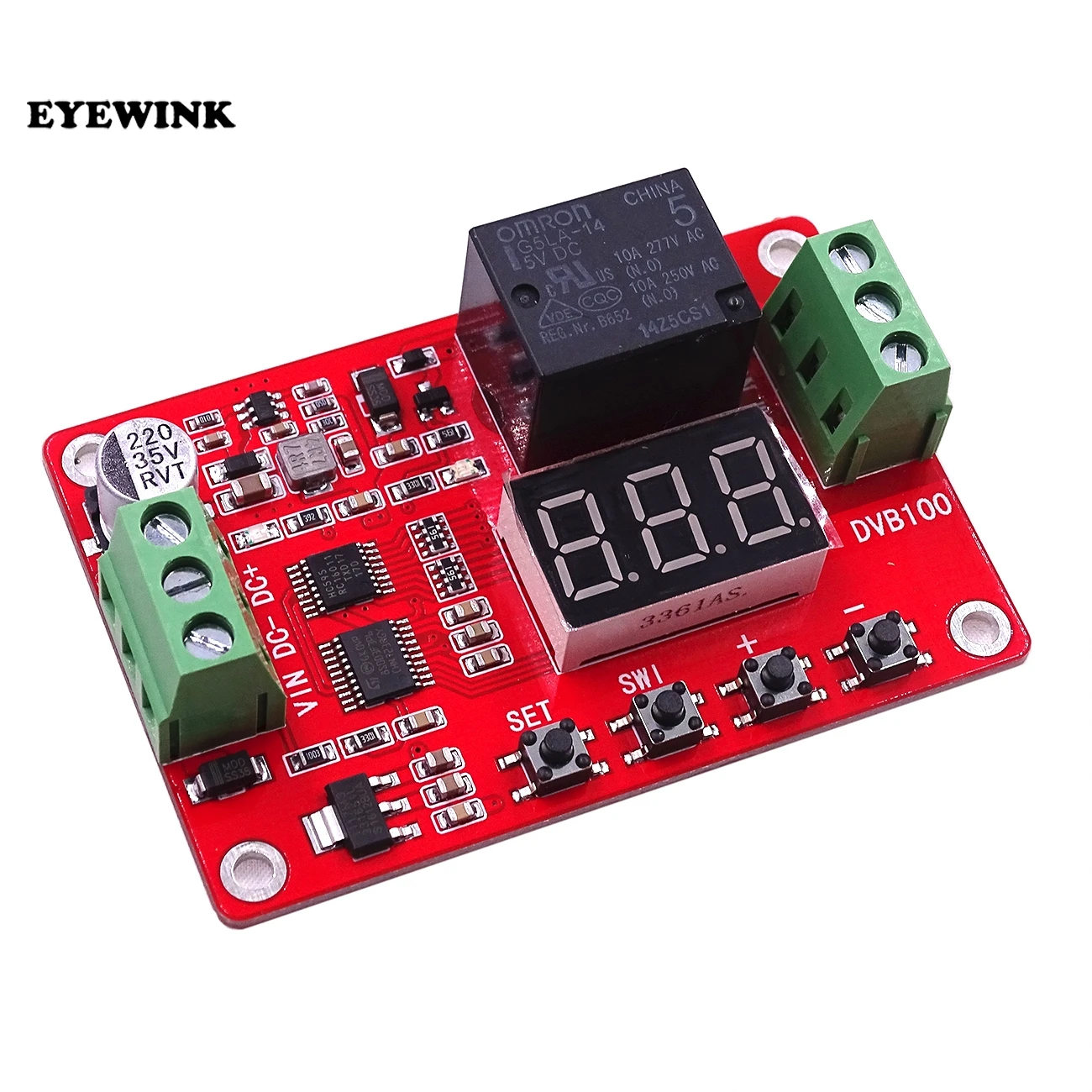 DVB100 Digital display voltage comparator /0-100V voltage measurement / charge discharge / overvoltage under voltage overrun