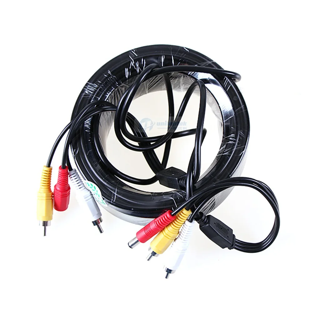 5M / 10M / 15M / 20M Security CCTV Cable RCA CCTV Camera Video Audio AV Power Cable For Surveillance Camera DVR System