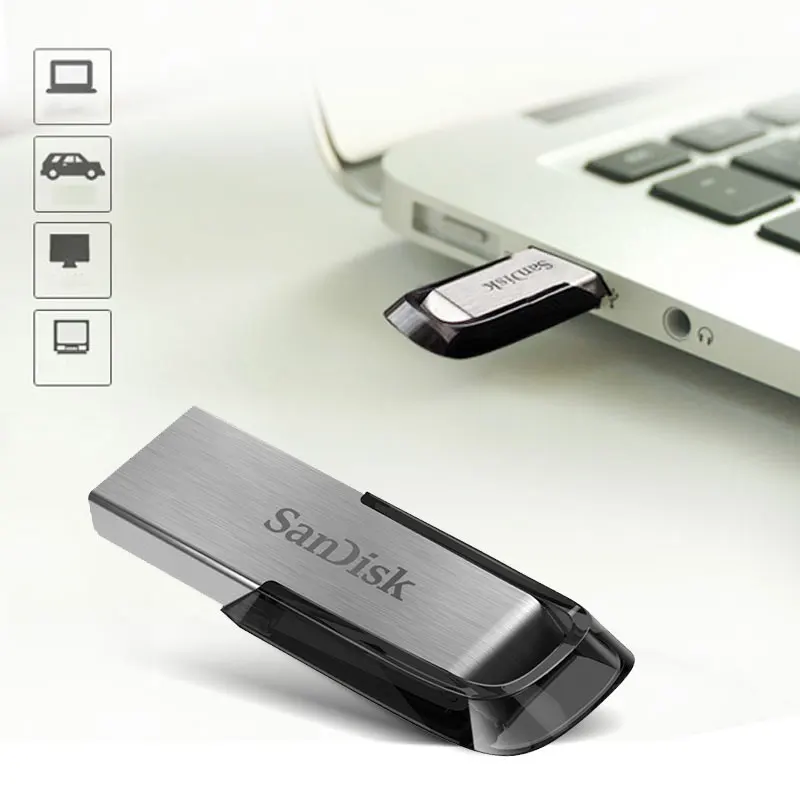 SANDISK-unidad Flash USB 3,0 Ultra Flair, dispositivo de lectura de hasta 150 M/s, 512G, 256G, 128G, 64G, mini Pen Drive, USB 3,0 de alta velocidad, 32G, 16G