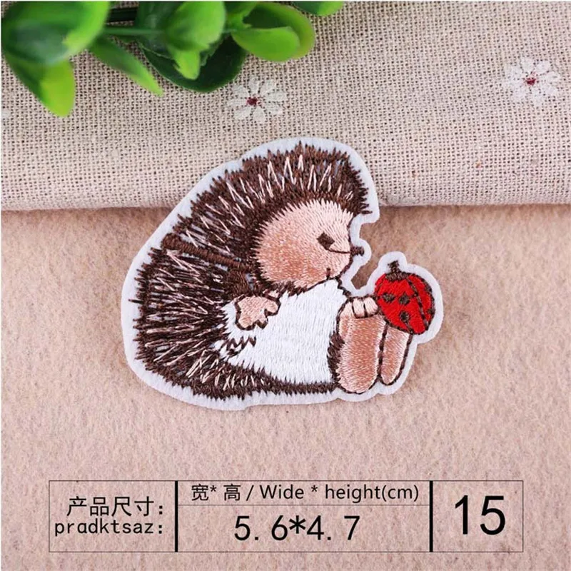 بقع كرتونية مطرزة للملابس ، مكواة على زينة ، ألماس ، عين قوس قزح ، حب ، قنفذ ، متفجرات ، بقع رخيصة تصنعها بنفسك ، 10- #6