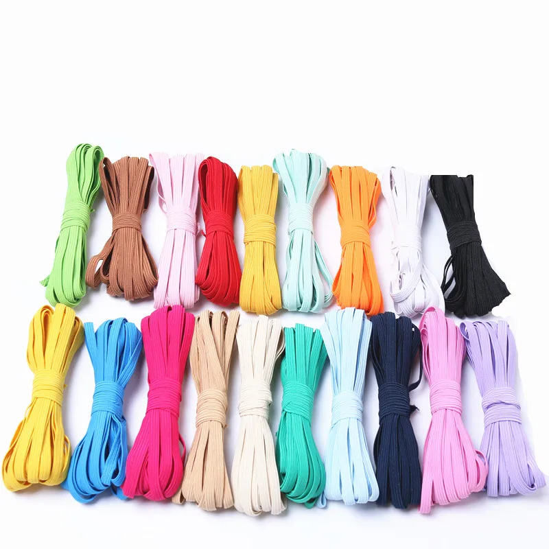 Hot sell Colorful high-elastic round elastic bands 6mm rope rubber band line spandex ribbon Waist band garment accessoty5BB5627