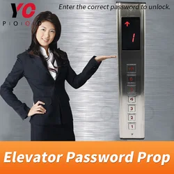 YOPOOD Elevator Password Prop Escape Room Game Real life input correct password to make display screen go from 1 to 6 then open