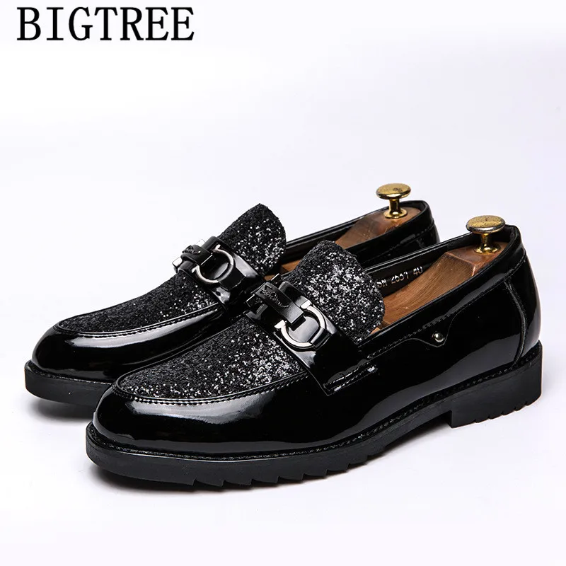 Slip On Men Dress Shoes Business Shoes Coiffeur Party Shoes Men Formal Luxury Italian Brand Zapatillas De Hombre Herren Schuhe