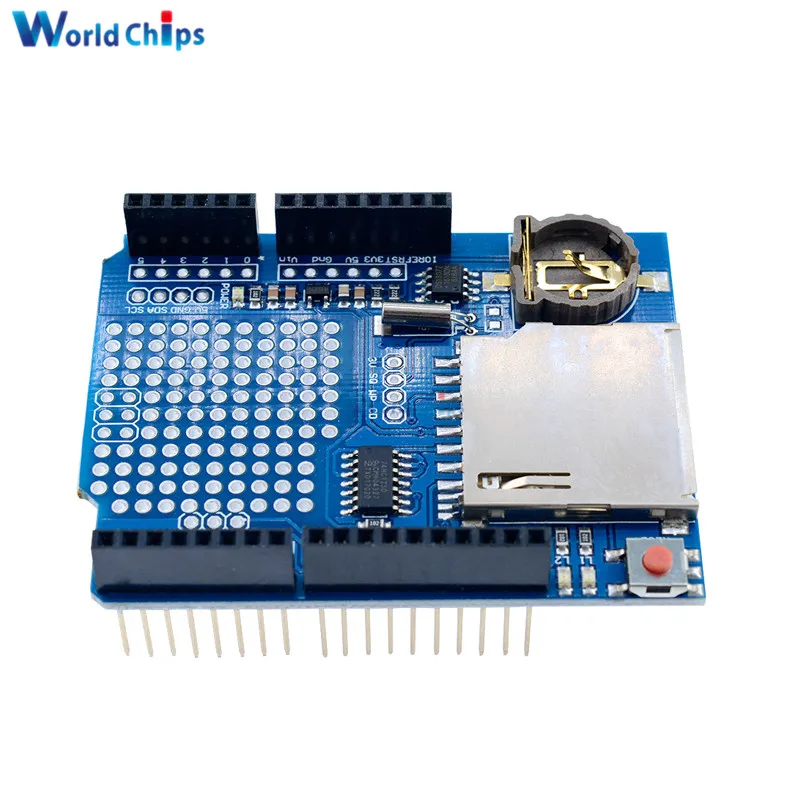 New Data Logger Module Logging Recorder Shield V1.0 For Arduino SD Card One