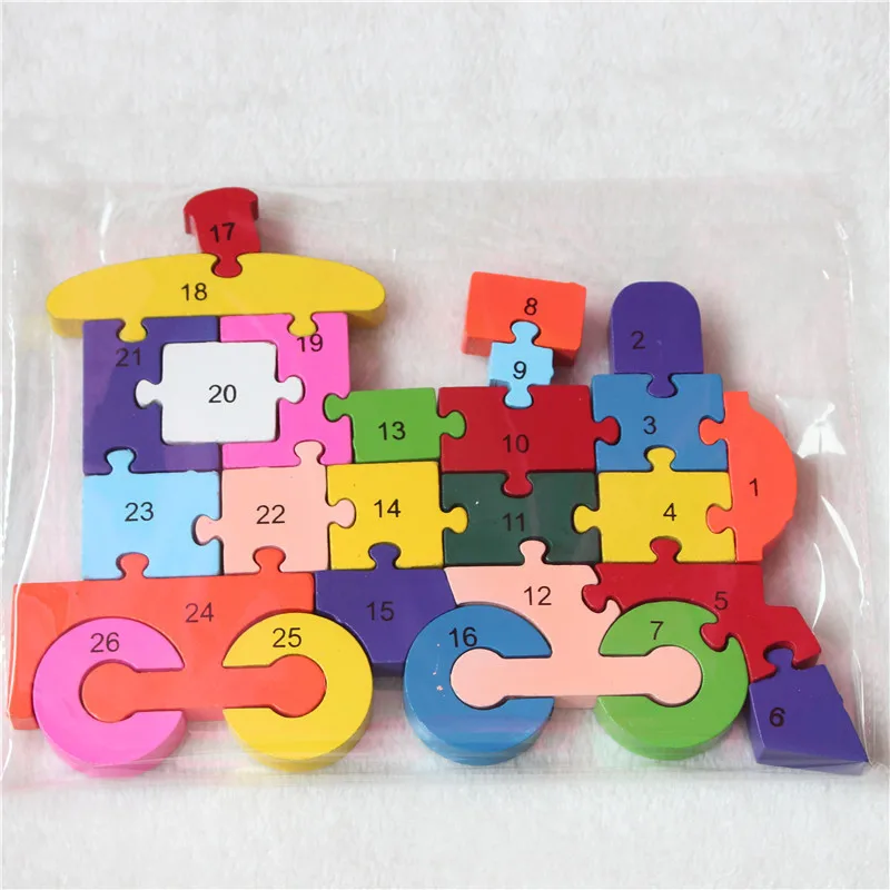 New Educational Toys Kids Train Wooden Toys Wood Kids 3d Puzzle Kids Jigsaw Puzzles Brinquedo