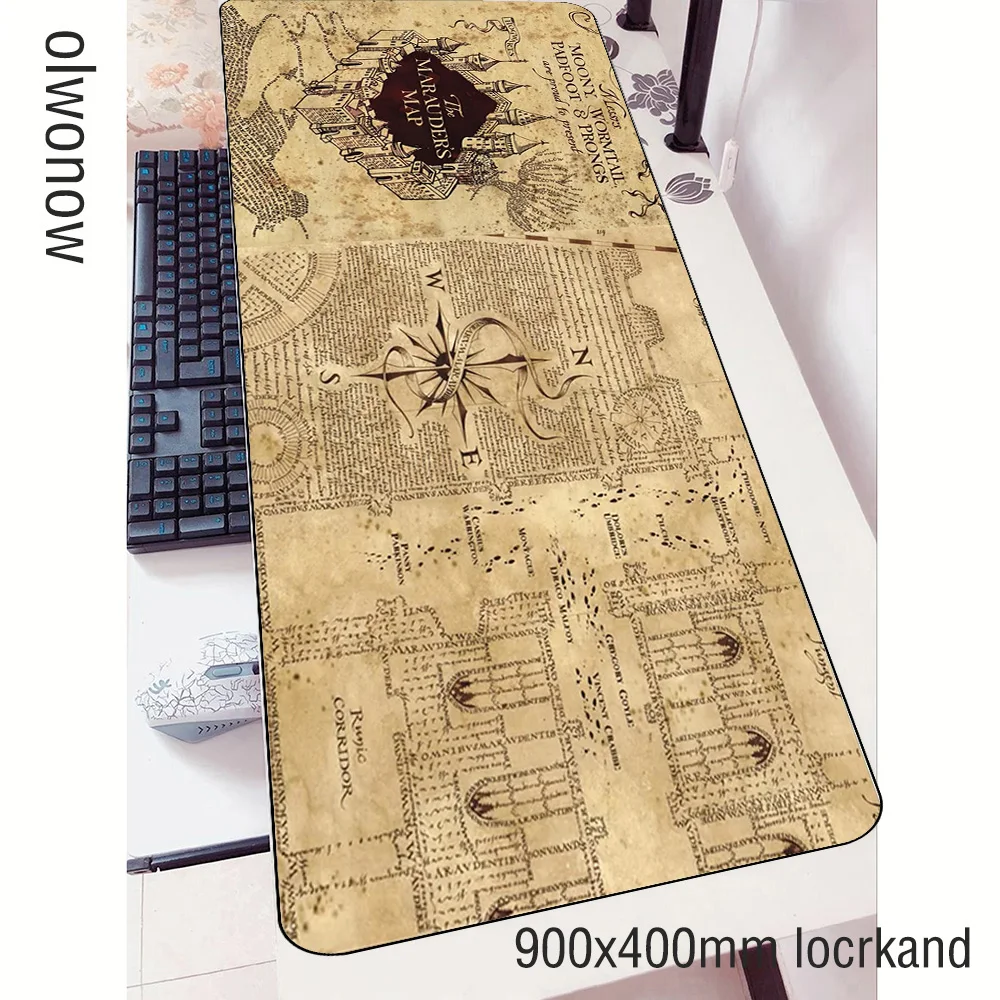 Wizarding World Map mouse pads High-end 900x400mm pad mouse notbook computer mousepad hot sales gaming padmouse gamer mouse mat