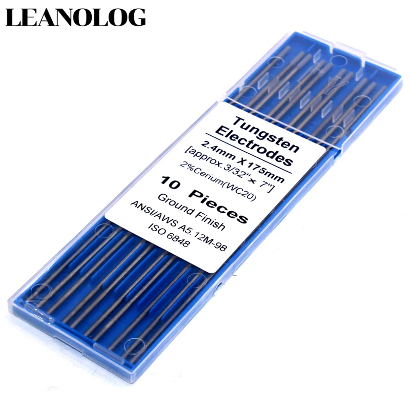 10 pcs Gray Code 175MM Tungsten Electrode Head Tungsten Needle/Wire for the TIG WSME SUPER Welding Machine