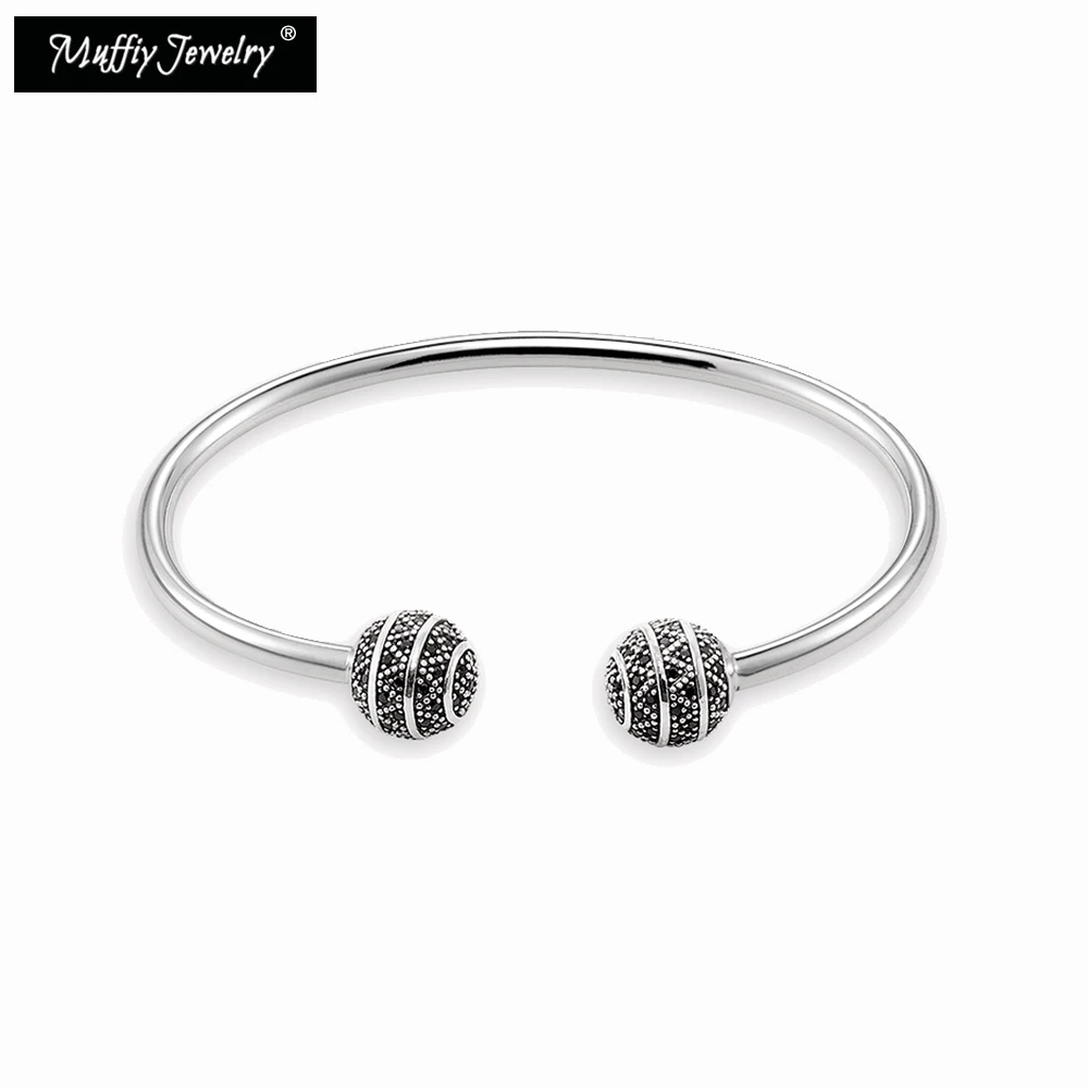 Bangles Bracelet Zig Zag Pave,2017  Classic Fashion 925 Sterling Silver Bangles Bracelet Europe Glam Gift For Women Soul