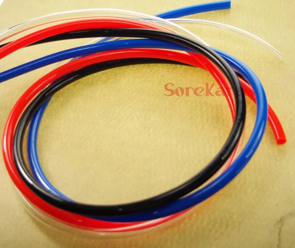 PU Tube O/D 4mm 6mm 8mm 10mm 12mm Color CLEAR/BLUE/ORANGE/BLACK PU Air Tubing Pipe Hose