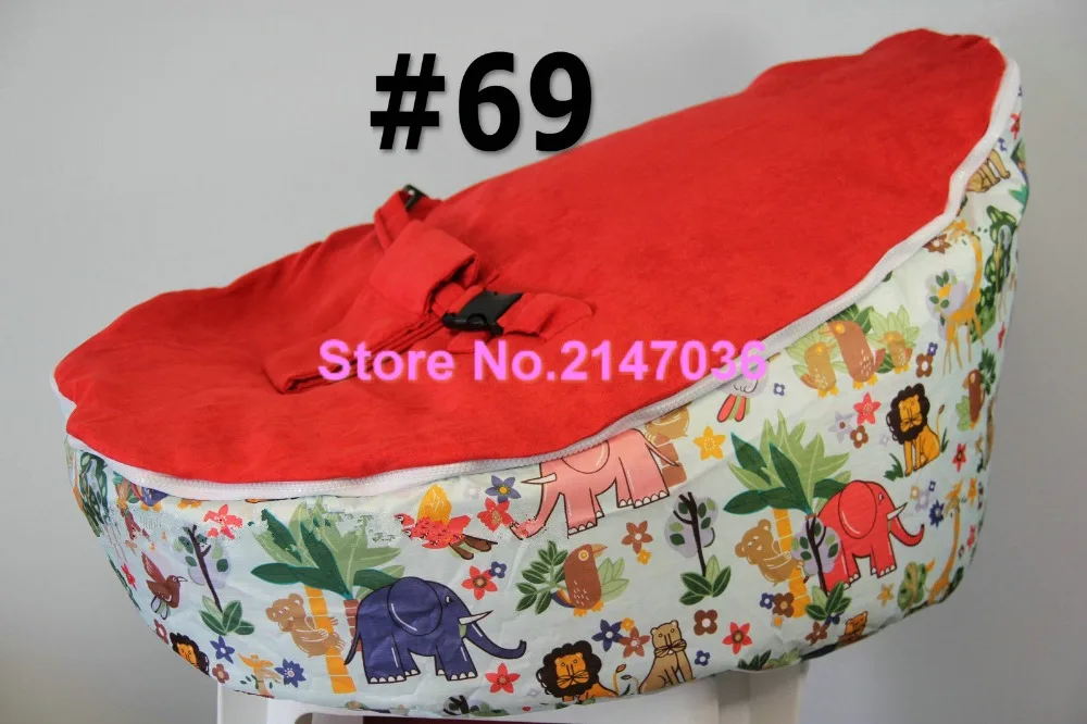 Safari animal elephant printed wholesale printed baby bean bag chair - various tops cover kids beanbag toddlers sofa seat