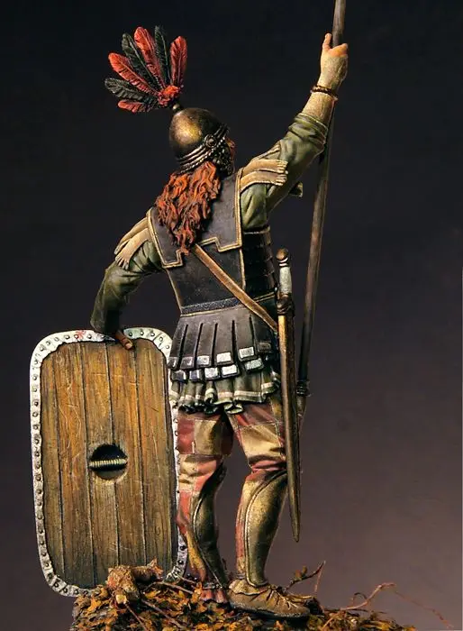 New Unassembled  1/18 90MM ancient stand warrior, Greece 90MM   Resin Figure Unpainted Model Kit