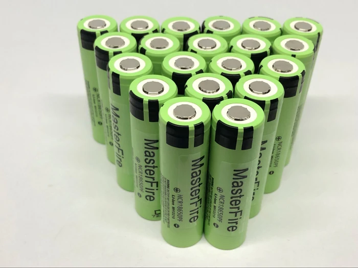 Wholesale 100pcs/lot MasterFire Original NCR18650PF 18650 2900mAh Rechargeable Lithium Battery Cell 10A Discahrge For Panasonic