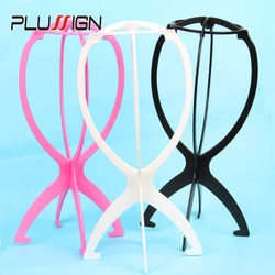 Peruk standları plastik şapka ekran peruk kafa sahipleri peruk askı için birden peruk 17x34Cm taşınabilir katlanır peruk standı 1 adet peruk tutucu