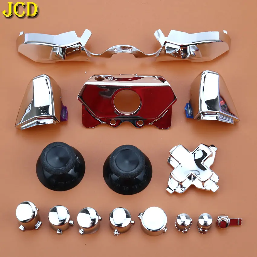 JCD 7 Color Plating Full Set D-pad LB RB LT RT Buttons Bumper Triggers Buttons Replacement For Xbox One Elite Controller