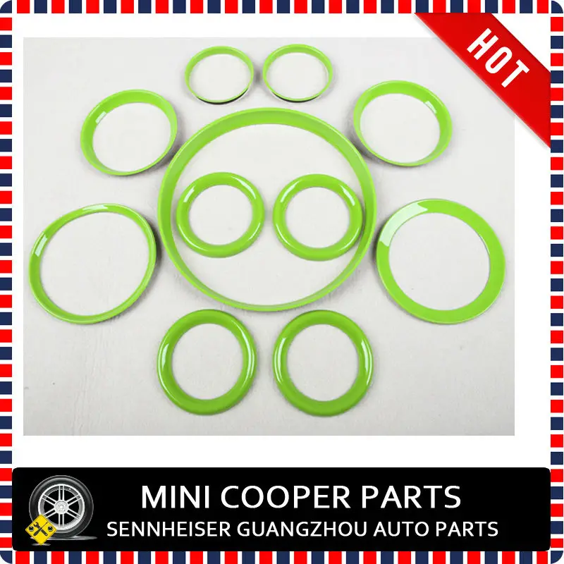 Brand New ABS Plastic UV Protected Interior Rings Mini Ray Style For mini cooper Countryman R60 R61 Only (11 Pcs/Set)