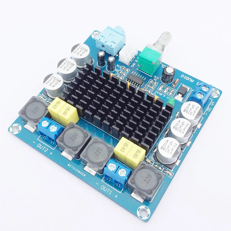 TPA3116D2 DC12-24V 80W * 2 двухканальная настольная плата цифрового усилителя